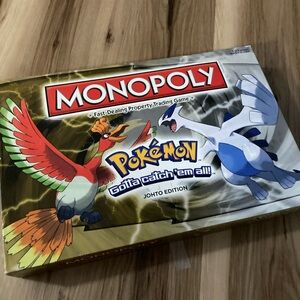 Monopoly Pokémon JOHTO Region Collectors Edition Board Game 100% Complete